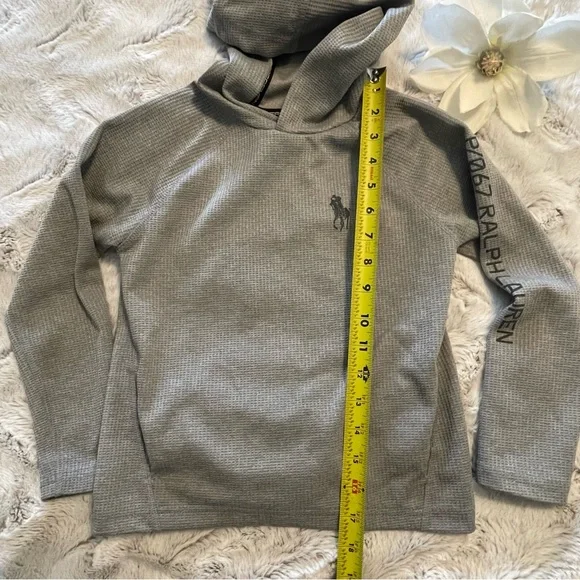 2xHP❤️ Polo Ralph Lauren Boys Hoodie Waffle Knit Pullover Pony Logo Size 6 - Picture 11 of 11